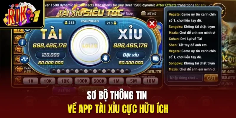 Sơ bộ thông tin về app tài xỉu cực hữu ích